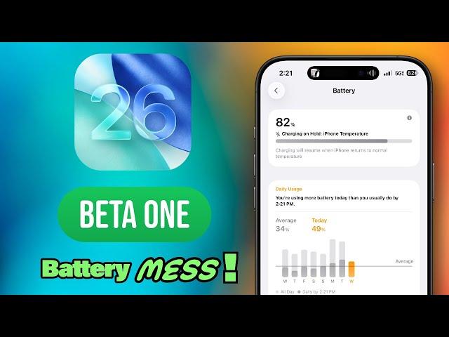 iOS 26 Beta 1- Battery Life And Performance! Wait On This One