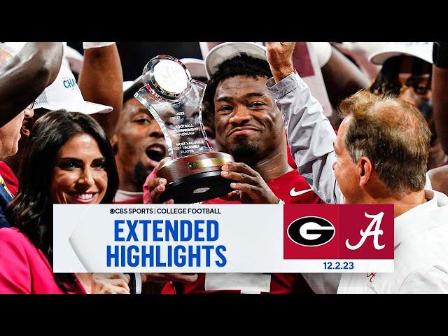 No. 1 Georgia vs. No. 8 Alabama: Extended Highlights I SEC Championship I CBS Sports