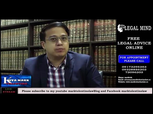 Kuya Mark Tolentino Live Stream Free Legal Advice online!