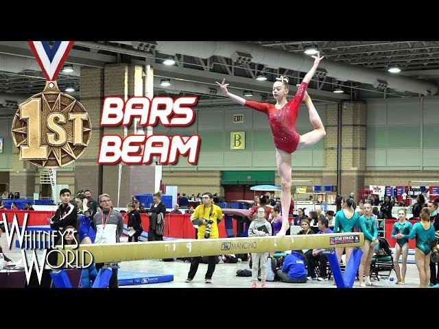 Whitney Bjerken | 2nd Level 10 Gymnastics Meet | Bars & Beam Champion