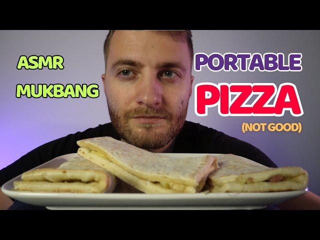 Portable Pizza! Mukbang ASMR pizza eating sounds no talking