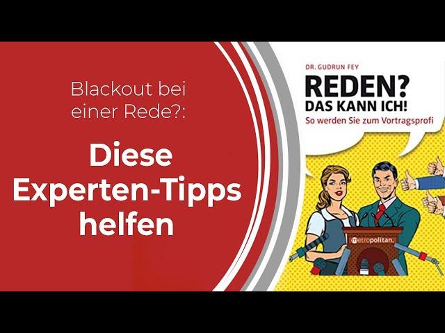 Blackout bei einer Rede? Diese Experten-Tipps helfen