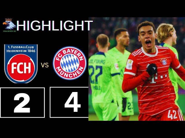 Heidenheim 2 - 4 bayern munich ||Bundesliga premier League ||all goals highlights |Jamal Musiala