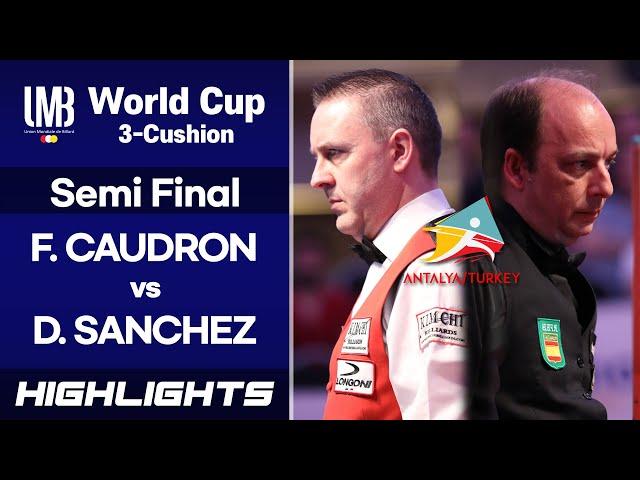 [Antalya World Cup 2018] Semi Final - Frédéric CAUDRON (BEL) vs Daniel SANCHEZ (ESP). H/L