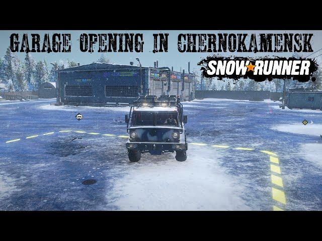 How To Open The Garage In Chernokamensk Where To Pick Up Paths And Deliver Snowrunner Phase 4 DLC