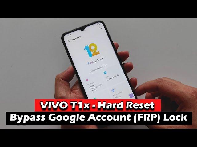 VIVO T1x - Hard Reset & Bypass Google Account (FRP) Lock