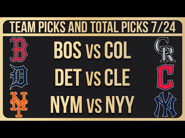 MLB Picks and Predictions Today 7/24/24 | MLB Picks Today 7/24/2024