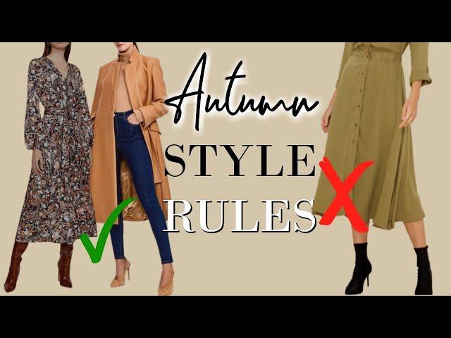 9 AUTUMN FALL Style Rules EVERY Elegant Woman follows | Classy Outfits