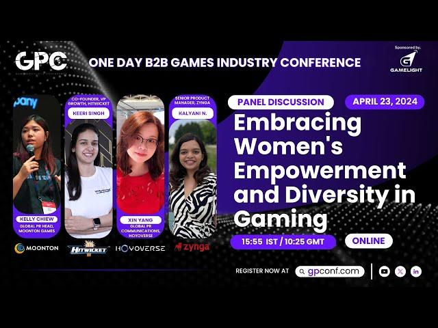 Embracing Women's Empowerment and Diversity in Gaming | Panel | GPC Online 2024