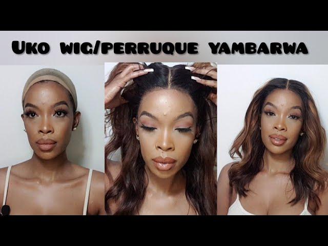 UKO WIG YAMBARWA BYOROSHYE|BIGEZWEHO|WIG INSTALL BEGINNERS FRIENDLY