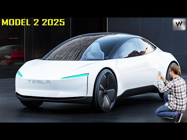 2025 Tesla Model 2 First Look:  Elon Musk Reveals INSANE Exterior, All-New Battery Tech... And MORE