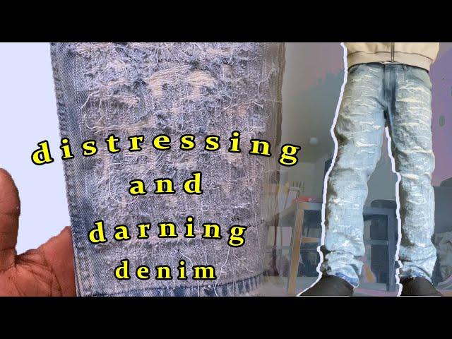 Distressed & Darned All Over Denim | Ends Rp Denim