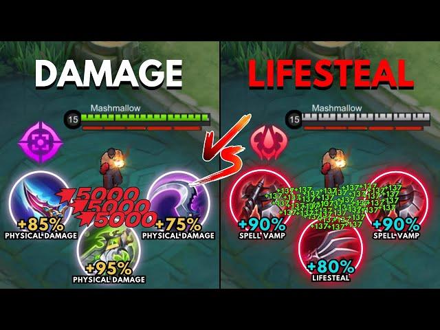 Paquito Damage Build vs Paquito Lifesteal Build