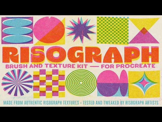 Risograph Brush & Texture Kit