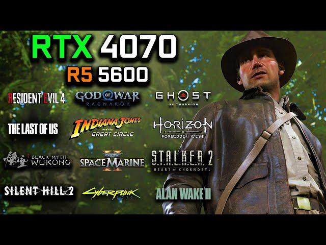 RTX 4070 12GB + RYZEN 5 5600 Test in 40 Games at 1440p | Detailed Test | 2025