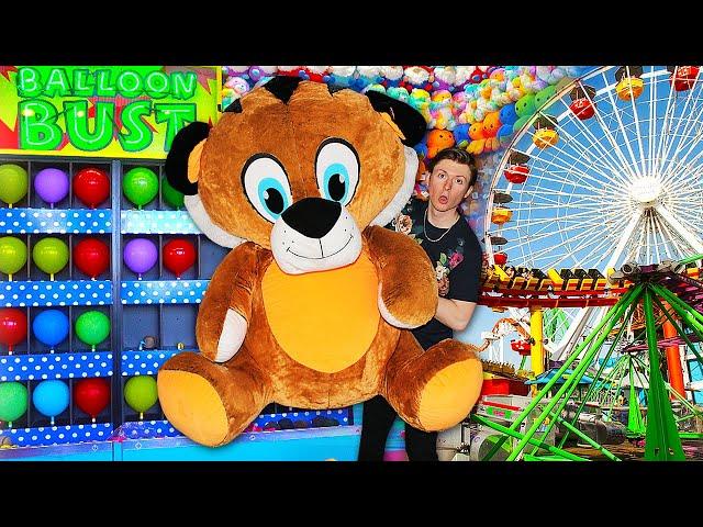 I Played ALL of the Carnival Games at the Santa Monica Pier!