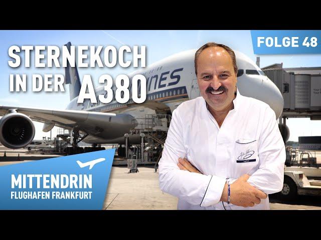 Luxury above the clouds - star chef served in the A380 | Right in the middle Frankfurt Airport 48