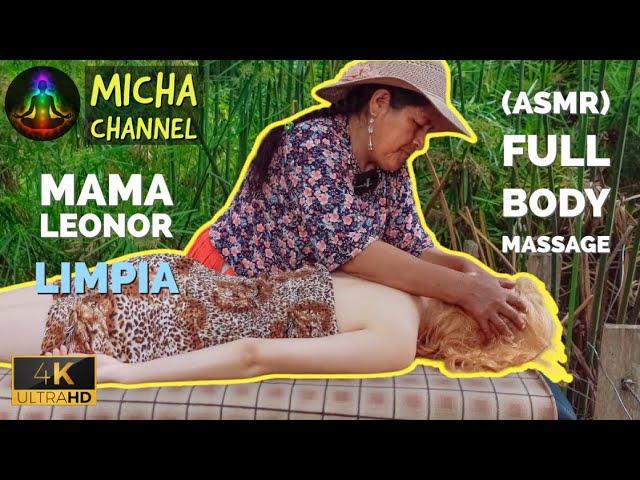 Full Body Massage & Energy Cleansing (limpia) with ASMR sounds by Mama Leonor to sleep ‍️