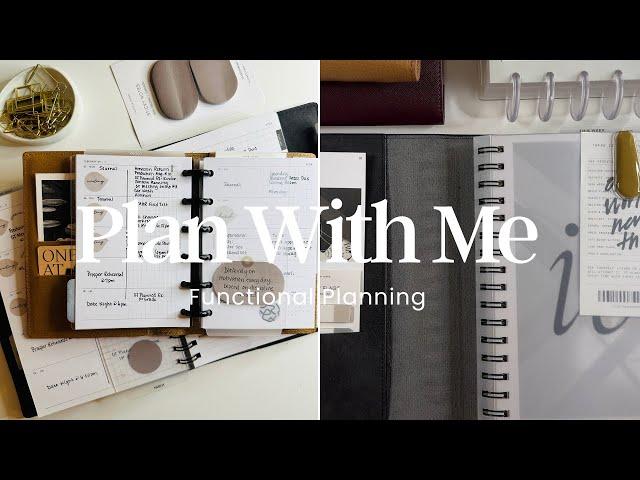 plan with me | functional planning + flip through