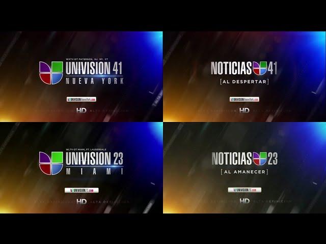 Univision Affiliates Compilation Station IDs and News Open 2010-2013