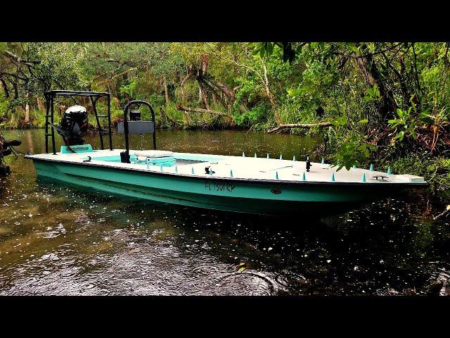 Solo Camping on NEW SKIFF - 7 Sisters Springs - CAYO 173