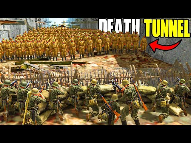 I built a WW2 German Army DEATH TUNNEL in NEW Base Building Simulator! - Gates of Hell
