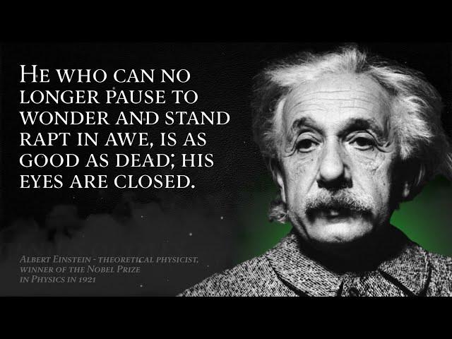 ALBERT EINSTEIN - GENIUS QUOTES