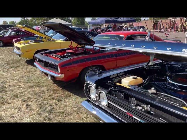 Mopar Corral at the 2023 James Dean Run..A Gathering of the finest #moparmuscle