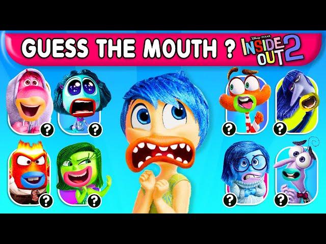  INSIDE OUT 2 Movie 2024 | Guess the MOUTH of the Cartoon Character by Voice