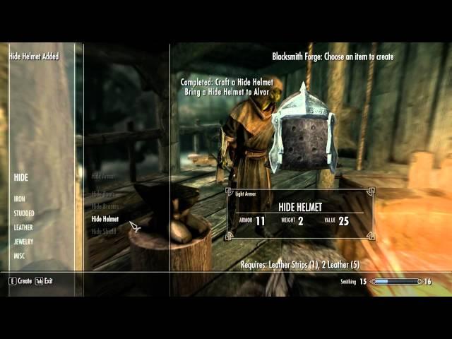 The Elder Scrolls V: Skyrim - Skill Walkthrough - Smithing Basics