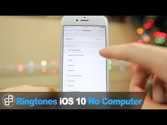 Make Free iPhone Ringtones: Set Any Song as Ringtone/Text Sound (NO COMPUTER - iOS 11)