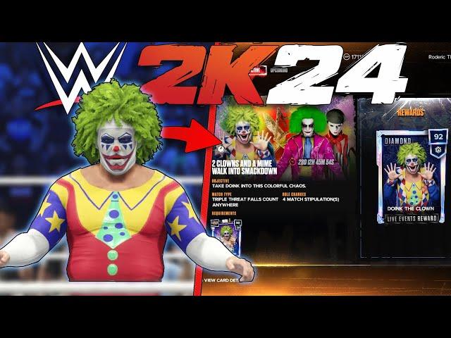 DOINK THE CLOWN & THE NEW CLOWS ON THE BLOCK !!! WWE 2K24 MYFACTION GAMEPLAY