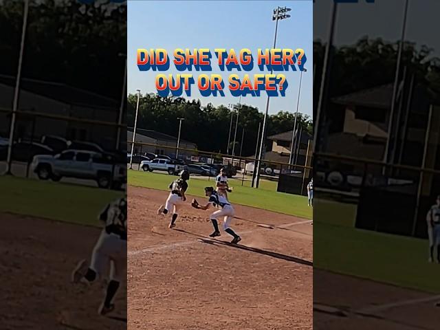 Out or Not? You Decide the Call! ‍️ #SoftballDrama #softball