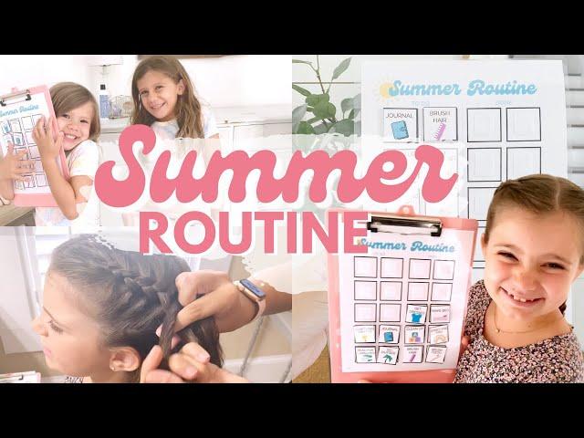 Summer Morning Routine With Kids - A Simple Schedule