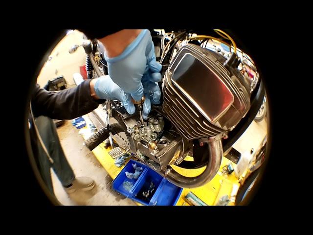 Kawasaki H1 500 Triple- Oil Pump Installation Time-lapse