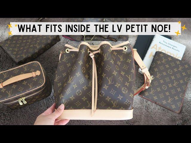 WHAT FITS INSIDE THE LOUIS VUITTON PETIT NOE?! | Michelle Orgeta