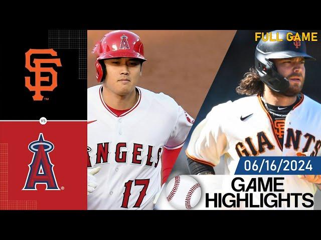 San Francisco Giants vs Los Angeles Angels FULL GAME HIGHLIGHTS Jun 16, 2024 | MLB Highlights 2024