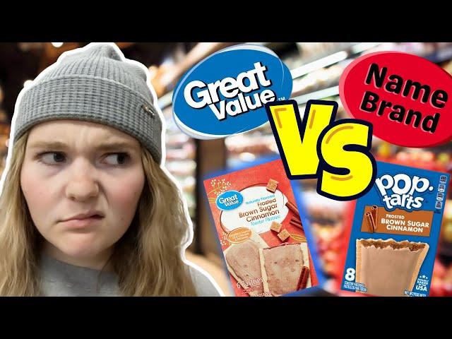 Great Value vs Name Brand Food Taste Test