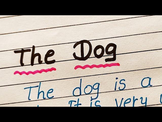 A dog essay writing/english essay writing/a dog essay/AJ pathshala/