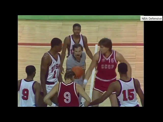 David Robinson vs Arvydas Sabonis / FIBA Basketball World Cup Final 1986