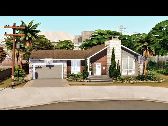 Renovated Atomic Ranch stop motion speed build |No CC | The Sims 4