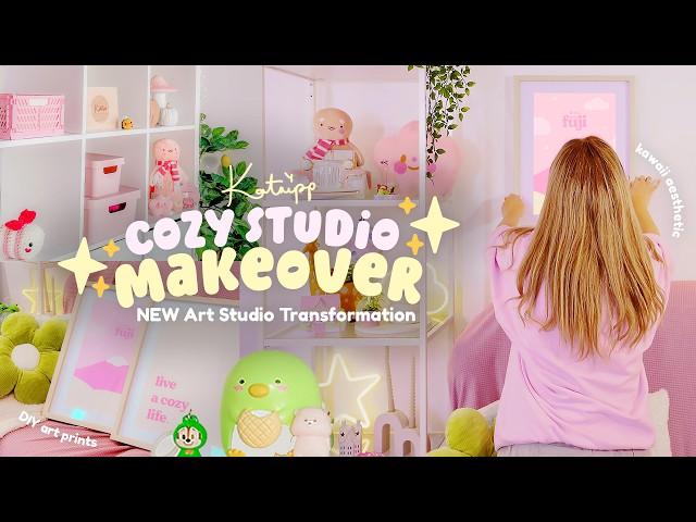 Transforming My New Art Studio  Cozy Studio Makeover | STUDIO VLOG