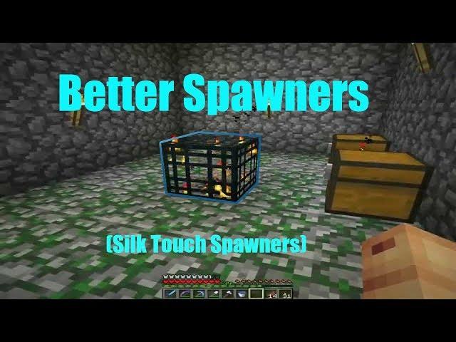 Better Spawners / Silk Touch Spawners -- Minecraft 1.14 Datapack