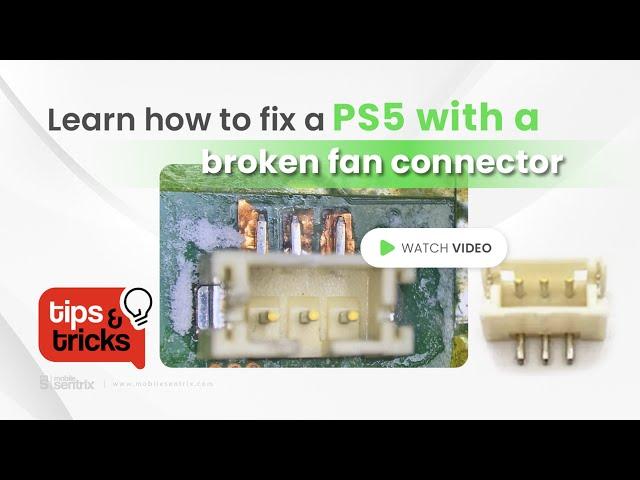 PlayStation PS5 Fan Connector Repair - Mobilesentrix  (Tips and Tricks #35)