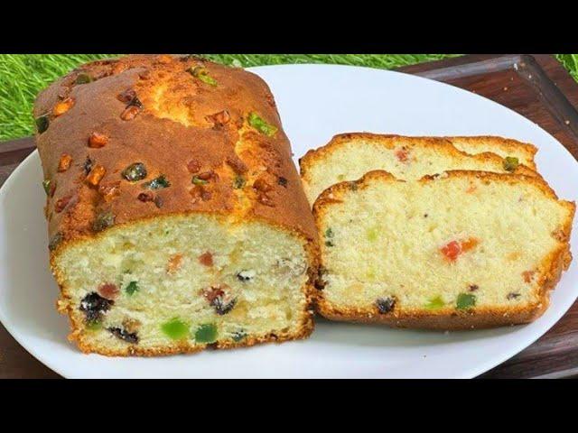 Bakery Style Fruit Cake Recipe ️ |  Soft, Spongy and Delicious Fruit Cake  | Vanilla Fruit Cake