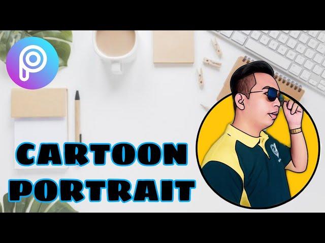 CARTOON PORTRAIT LOGO | PicsArt Tutorial | Made Easy