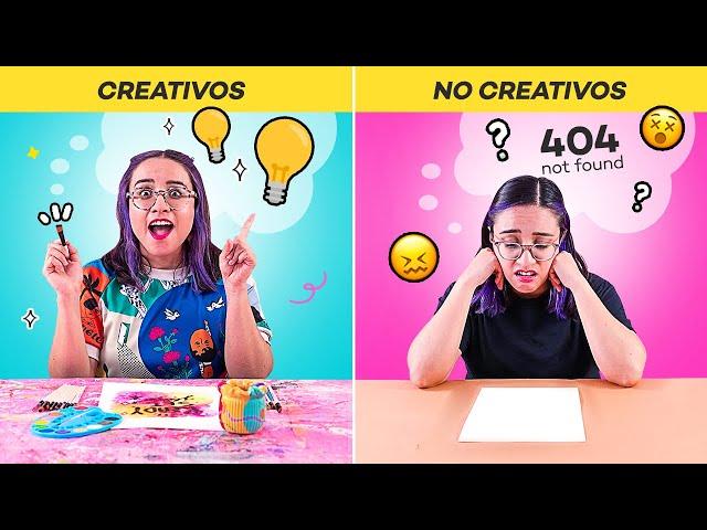 PERSONAS CREATIVAS  VS NO CREATIVAS  ¿Cuál eres?   Craftingeek