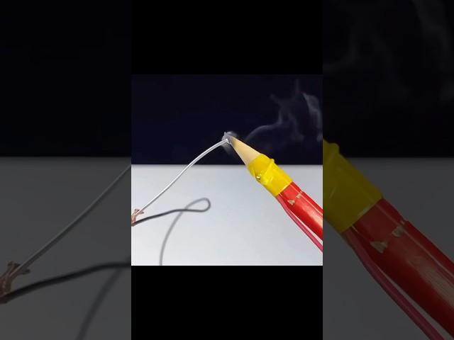 pencil solder iron #trending #experiment #scienceexperiment