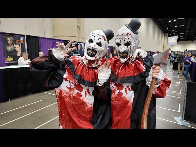 SPOOKY EMPIRE Orlando HORROR CONVENTION Terrifier 3’s ART THE CLOWN OVERLOAD - Fright Night Cast