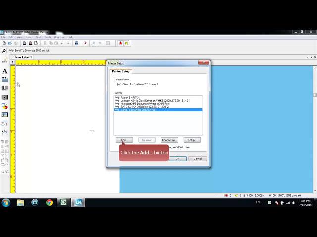 TekTip: How to Add a LABEL MATRIX Printer Driver